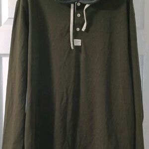 BYLT Basics Olive Long Sleeve Henley